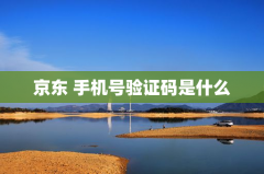 京东 手机号验证码是什么
