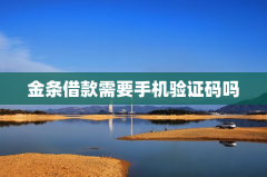 金条借款需要手机验证码吗