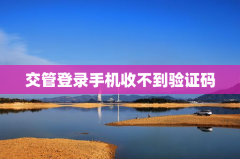 交管登录手机收不到验证码怎么办