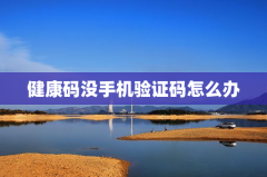 健康码没手机验证码怎么办