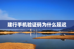 建行手机验证码为什么延迟