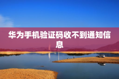 华为手机验证码收不到通知信息