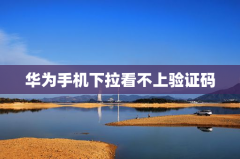 华为手机下拉看不上验证码