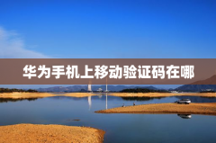 华为手机上移动验证码在哪里