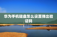华为手机键盘怎么设置弹出验证码