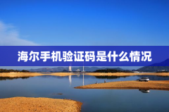海尔手机验证码是什么情况