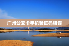 广州公交卡手机验证码错误