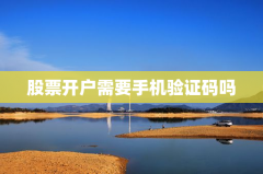 股票开户需要手机验证码吗