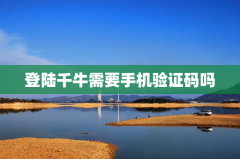 登陆千牛需要手机验证码吗