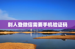 别人登微信需要手机验证码