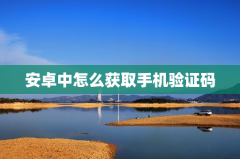 安卓中怎么获取手机验证码