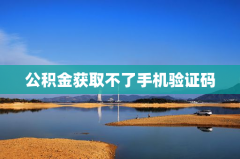 公积金获取不了手机验证码