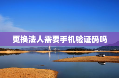 更换法人需要手机验证码吗