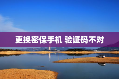 更换密保手机 验证码不对