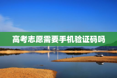 高考志愿需要手机验证码吗