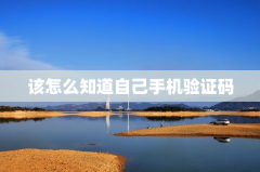 该怎么知道自己手机验证码