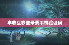 丰收互联登录要手机验证码