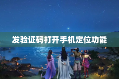 发验证码打开手机定位功能