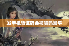发手机验证码会被骗吗知乎
