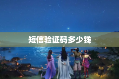 短信验证码多少钱
