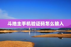 斗地主手机验证码怎么输入