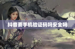 抖音要手机验证码吗安全吗
