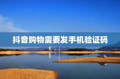 抖音购物需要发手机验证码