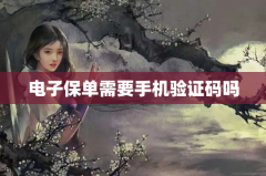 电子保单需要手机验证码吗
