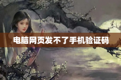 电脑网页发不了手机验证码