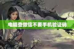 电脑登微信不要手机验证码