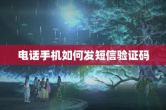 电话手机如何发短信验证码