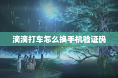 滴滴打车怎么换手机验证码