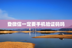 登微信一定要手机验证码吗