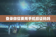 登录微信要用手机验证码吗