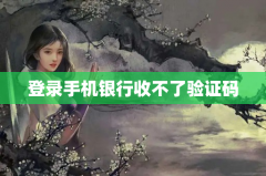 登录手机银行收不了验证码